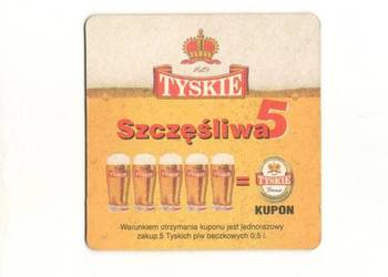 Tyskie - podstawka do piwa. Nr . 26.