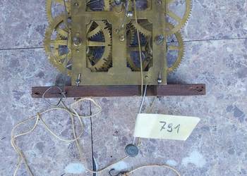 791 Mechanizm starego zegara ściennego amerykański waterbury