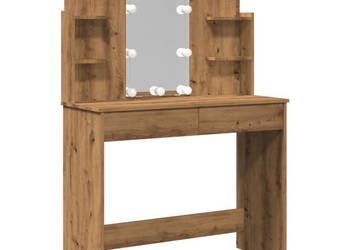 Toaletka z oświetleniem LED dąb artisan 96x40x142 cm WM-857026