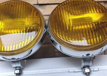 NOWE DUŻE ŻÓŁTE HALOGENY PAL SKODA 120 GLS S100 GARBUS TRABANT WARTBURG