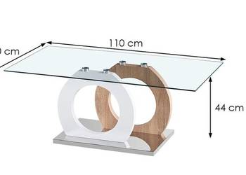 Nowy szklany stół Larnaka lct819