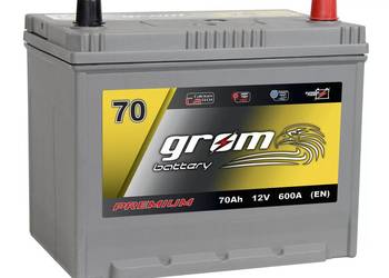 Akumulator GROM Premium 70Ah 600A Japan Prawy plus DTR