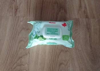 Chusteczki odświeżające o zapachu mięty z bergamotką 120 szt. Auchan