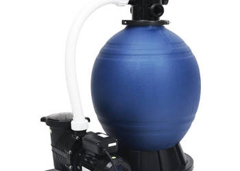 Filtr piaskowy z zaworem 7-drożnym i pompą 1000 W WM-313991