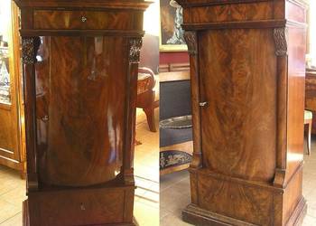 Szafka - słupek cylindryczny Biedermeier