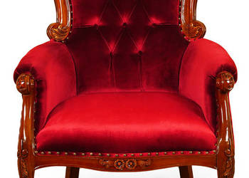 Nowy fotel ludwikowski XXL Chesterfield 80236re