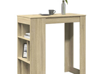 Stolik barowy z przegrodami dąb sonoma 102x50x1035 cm WM-854357