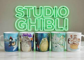 Zestaw prezentowy Studio Ghibli 5 kubkow Totoro Mononoke Kiki manga anime