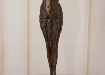 Tancerka Egipska w Sukni - Figura Rzeźba z Brązu w Stylu REVEIL