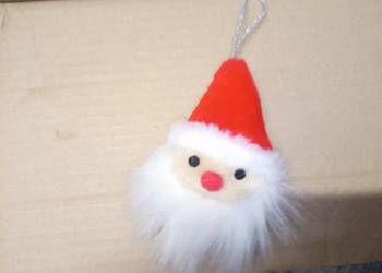 Mikołaj ozdoba na choinkę.