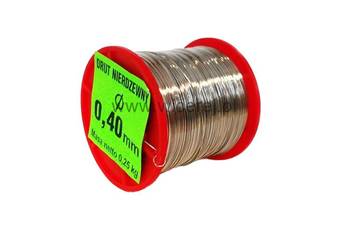 Drut Pszczelarski do Ramek 0,4mm 0,25kg nierdzewny