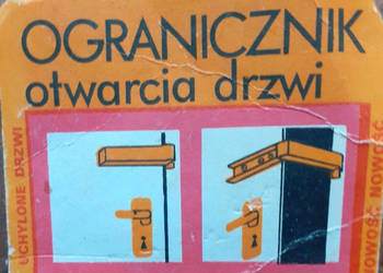 Ogranicznik otwarcia drzwi z czasów PRL Ogranicznik otwarcia drzwi z czasów PRL