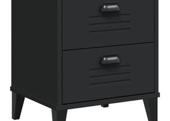 Szafka nocna VIKEN czarna materiał drewnopochodny WM-374909