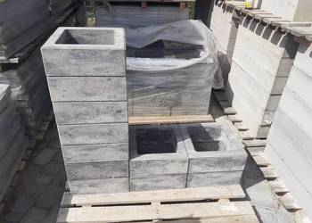 Pustak Gładki Maxima 38x38x14 cm Ogrodzenie Okazja Transport Wyprzedaż