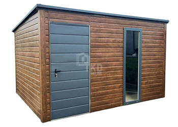 Schowek domek ogrodowy 3x3m drzwi okno drewnopodobny TKD318