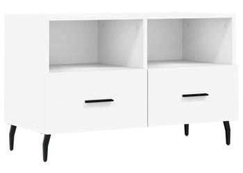 Szafka pod TV biała 80x36x50 cm materiał drewnopochodny WM-828988