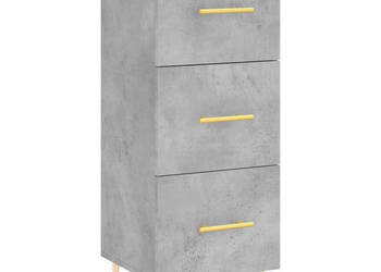 Szafka szarość betonu 345x34x90 cm materiał drewnopochodny WM-828592