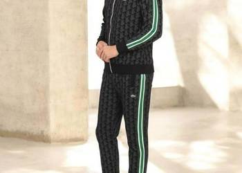 Komplet dresowy Lacoste Monogram. czarny rozmiar XXL regular fit
