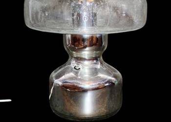 Lampa szklana , space age, vintage