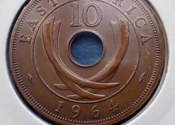 Stare monety 10 cent 1964 Brytyjska Afryka Wschodnia