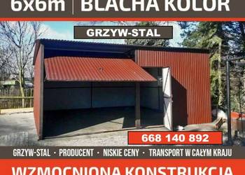 Garaż Blaszany JEDNOSPADOWY |Czerwony lub RAL | - Garaże   - GRZYWSTAL