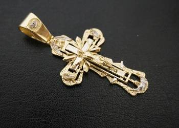 PIĘKNY ZŁOTY KRZYŻYK PRECYZYJNIE WYKONANY KRZYŻ 17G PIĘKNY ZŁOTY KRZYŻYK PRECYZYJNIE WYKONANY KRZYŻ 17G