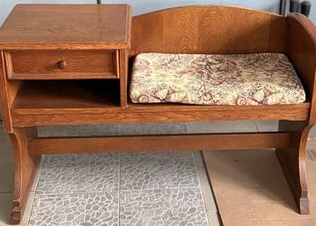 Telefoniera z siedziskiem vintage