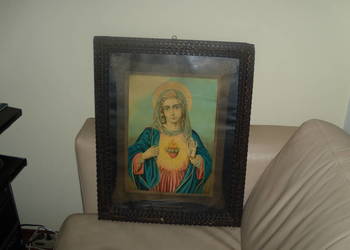 Wizerunek Maryi pod szkłem