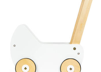 Drewniany wózek dla lalek pchacz chodzik ECOTOYS