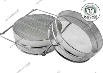 Sito do miodu płaskie podwójne śr. 20cm filtr do miodu cedzidło na miód