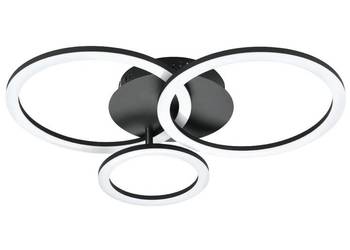 EGLO - PARANDAY-Z CEILING LAMP W/CIRCLES BLACK 54.5X44.5 - TW - ZIGBEE, BLU