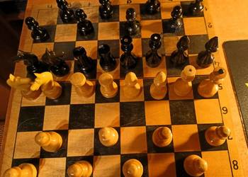 Radziecki zabytkowy zestaw szachowy Rosyjskie szachy