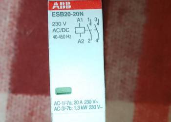 Przekaźnik 20A ABB ESB20-20N 20A 230V 1P dwubiegunowy