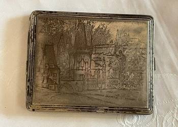 Platerowana papierośnica z herbem – Czechosłowacja, II wojna światowa