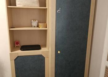 Biurko, szafa, regał, stolik rtv szklany kmpl.