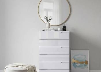 SELENE 3 BIAŁA KOMODA POŁYSK  szuflady