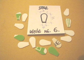 Stery do woblerów WZÓR nr.6-50 sztuk z 1 mm. poliwęglanu czytaj