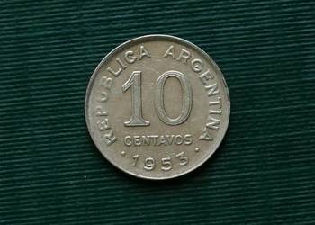 ARGENTYNA - 10 centavo, 1953r