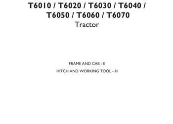 New Holland T6010 T6020 T6030 T6040 T6050 instrukcja napraw