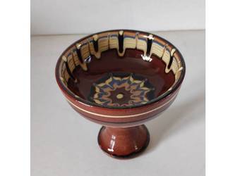 patera pucharek ceramiczny porcelit ludowy bułgarski cukiernica folk