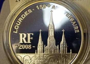 15 000 szt ! Francja: Lourdes 150e Anniversaire 1,5 Euro