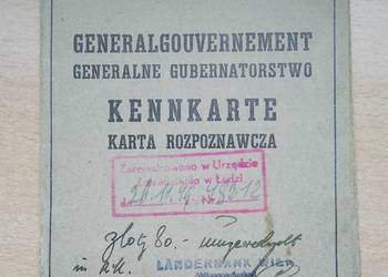 REZERWACJA Kennkarte 1943r.