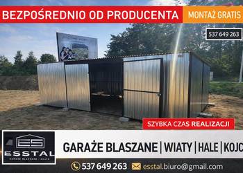 Garaż Blaszany Ocynkowany  Garaże Blaszane  Wiata Hala – ESSTAL -