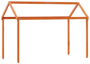 Daszek do łóżka dziecięcego woskowy brąz 207x805x1515 cm WM-846969