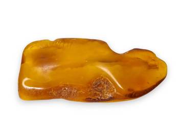 Broszka z bursztynu, bursztyn bryłka #1489