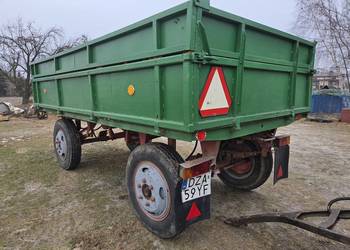 Przyczepa rolnicza sanok Zarejestrowana sztywna transport Złoczew