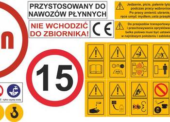 Zestaw naklejek na opryskiwacz TAD-LEN