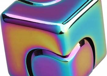 INFINITY Kostka Fidget Metalowa 2w1 Dla Dzieci i Dorosłych