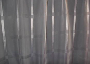 firanka krótka 85 cm.x 300 cm.,woal biały krata