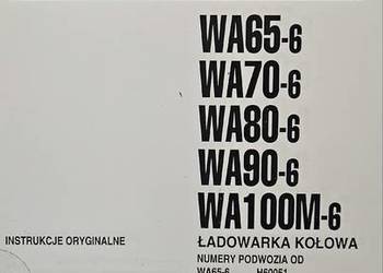 Instrukcja obsługi DTR KOMATSU WA65 WA70 WA80 WA90 WA100M